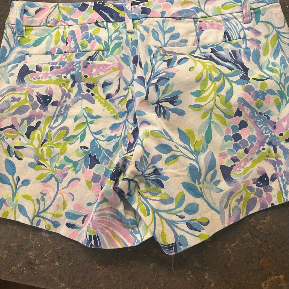 Lilly Pulitzer Blue and Green Bermuda Shorts - Picture 3 of 4